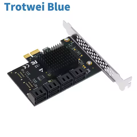 PCIe To SATA Expansion Card 8 Port SATA Multiplier for High Speed Data Transfer