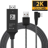 Dây kết nối Cao cấp giữa Tivi (cổng HDMI) với Iphone Ipad (cổng Lightning) thể hệ mới 2019 - Cáp HDM