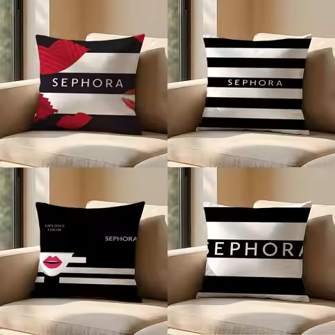 Brand S-Sephora Cushion Cover Sofa Living Room Bedroom Headboard Backrest Cushion Square Cushion Nap