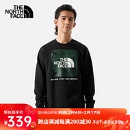 The North Face北面针织卫衣男户外舒适套头衫23秋新86Q0 JK3/黑色 M