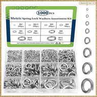 [K O G X] Spring Lock Washer Assortment Kit(1000 Pack)- M2 M2.5 M3  M5 M6 M8 M10  Metric Split Washe