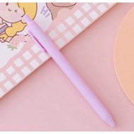 PTT Pena Cetekan Macaroon Pulpen Warna Pastel Tinta Hitam Alat Tulis Sekolah Kantor Pen Warna Warni 