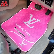 LV Pink Car Mat with White Logo