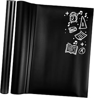 Tofficu 2 Pcs blackboard film mirror film for wall removable chalkboard wallpaper chalkboard paper decal chalk stickers kitchen blackboard sticker pvc wallpaper stickers erasable