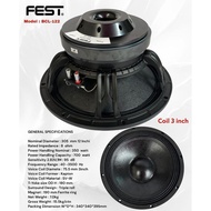 Fest BCL 122 Component Speaker Original 12 inch FEST BCL-122 Components