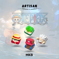 Artisan Hiko Studio One Piece Keycap for Mechanical Keyboard - Luffy / Zoro / Luffy Gear 5 / Chopper