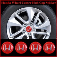 4PCS/SET 56MM Honda Mugen Power Odyssey City Insight Accord Civic CRV Car Wheel Center Hub Cap Sticker Emblem Badge Decal Accessories