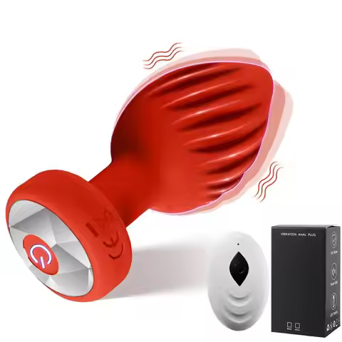 Wireless App Control Anal Plug Vibrator Vagina Remote Stimulator Thrusting Butt Plug Prostate Massag