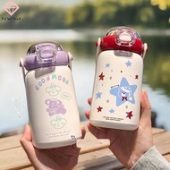 Kids Insulated Stainless Steel Water Bottle with Straw, 304 Steel