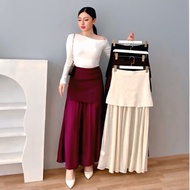 [ MAFIA ] Jeun Maxi skirt | Knit tulle maxi wine white black brown skirt skirt women long skirt