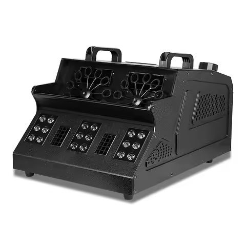 Professional 1500w Stage Smoke Bubble Machine With Remote Control Dj RGB Light Wedding LED Fog Bubbl