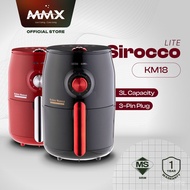 🥗MMX Kelen Munoz K18 Sirocco Lite Petite 3D Ecoheal Non Stick Home Kitchen Air Fryer 3L (Red/Black) Multi Cooker 4LMA