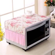 Microwave Oven Cover Anti-dust Cover Oil-proof Galan Shimei's Pastoral Fabric Microwave Oven Cover Cover Towel Oven