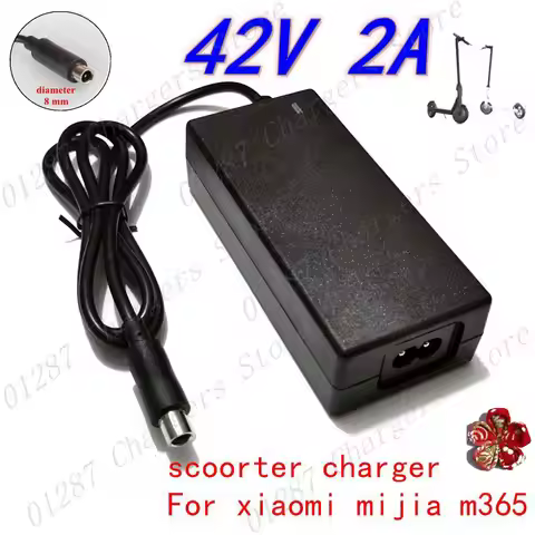 42V 2A Adapters Use For Xiaomi Mijia M365 Electric Scooter Skateboard Accessories Scooter Charger Ba
