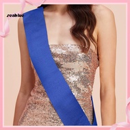 [SE] Party Sash Blank Solid Color Costume Accessory Fabric Bride Shoulder Strap Wedding Award Ceremo