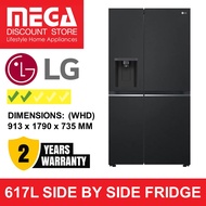 LG GS-L6473EP 617L SIDE-BY-SIDE FRIDGE (2 TICKS) (NON-PLUMBING) + FREE $50 VOUCHER BY LG