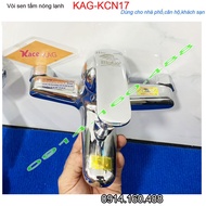 Biggo KAG-KCN17 hot and cold shower faucet with strong water glossy chrome Complete set Nodding fauc