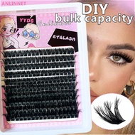 Anlinnet Lash Cluster Set 3D Fluffy Thick False Eyelashes Natural Eyelash Extension Makeup