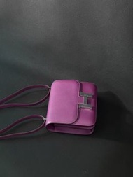 Hermes 康康19海葵紫銀扣 Evercolor皮