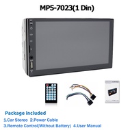 7 นิ้ว1din รถวิทยุ MP5 เครื่องเล่นวิทยุสเตอริโอในรถยนต์ SD/USB/Bluetooth/Mirror Link MP5 TF/USBหน้าจ
