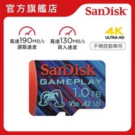 SanDisk - Gameplay MicroSD Card 1TB UHS-I 190MB/R 130MB/W 遊戲專用記憶卡 (SDSQXAV-1T00-GN6XN)