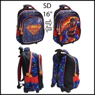 Promo Trolley Anak Laki Laki Sekolah Sd Tas Sequin Usap Superman
