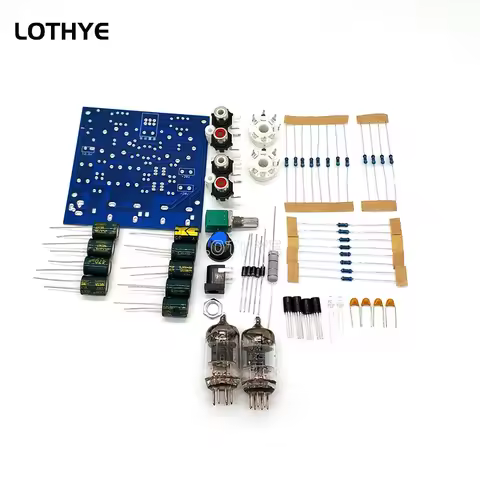 Fever Pre Amplifier Preamp AMP 6J1 / 6J2 Tube Headphone Buffer DIY Kit Module Stereo Potentiometer 1