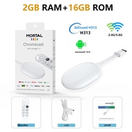 ใหม่ Mortal Android 14.0 BT5.X 4k Smart TV Stick Q2 Ultra Allwinner H313 2GB RAM 16GB ROM Q2 Ultra T
