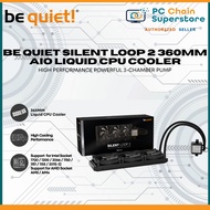 BE QUIET SILENT LOOP 2 360MM AIO LIQUID CPU COOLER - HIGH PERFORMANCE POWERFUL 3-CHAMBER PUMP