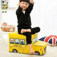 Large Bus Toy Storage Box Toy Box Car Cartoon Storage Organizer Educational Toy Box