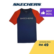 Skechers Men Performance Running Short Sleeve Tee Sp22q4m414-sebl