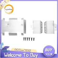 Stainless Steel Chassis Armor Axle Protector Skid Plate for  EX86190 EX 86190 LC76 1/10 RC Crawler C