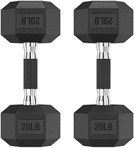 Hex Dumbbell Set, 30-480 lb Set Rubber Encased Exercise & Fitness Dumbbells, Weights Dumbbells Set, 