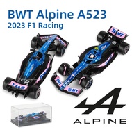 Bburago racing car model acrylic 1:43 BWT Alpine 2023 A523 F1