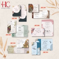 MerK HC 206-211 wedding invitation blank with the best premium BC paper material, cheapest price