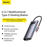 Expansion HUB Set for Macbook/Laptop Baseus Metal Gleam Multifunctional Type-C HUB Docking Station