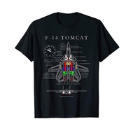Cotton T-Shirt Printed Tomcat Specs F-14