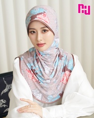 NUNUH RAYA ผ้าคลุมผมฮีญาบมุสลิมแบบสวมสำเร็จ ทรงฟองน้ำตรง (FN-T)