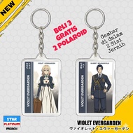 GANTUNGAN Violet Evergarden Keychain - Violet Evergarden Keychain - Anime Keychain - Violet Evergard