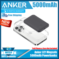 แบตเตอรี่แม่เหล็ก Anker 321 (MagGo) เครื่องชาร์จแบตเตอรี่ไร้สายแม่เหล็ก5000MAh พร้อมสาย USB-C สามารถ