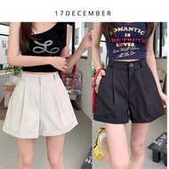 Women's High-Waist Fold-Up Shorts - 17Dec-664 Elegant Design