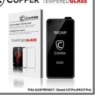 Xiaomi 11T Pro (Mi11T Pro) - COPPER Tempered Glass PRIVACY ANTI SPY