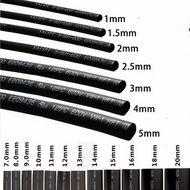 (1 Meter) SELANG BAKAR UKURAN 10MM 12MM 14MM 16MM 18MM 20MM 22MM / HEATSHRINK / TUBE SARUNG BAKAR / 