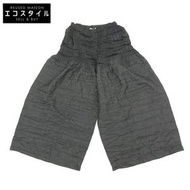 三宅一生褶襉闊腿褲，女款，綠色，M碼，IM84-FF918