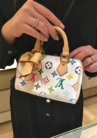 LV x 村上隆TM 白三彩 nano speedy