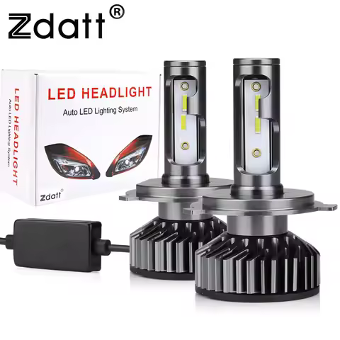 Zdatt Car Led Headlight H1 HB3 HB4 H11 H4 H7 Led Canbus Bulb 6000K 80W Turbo 12V 16000LM 9005 9006 A