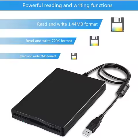 USB external mobile floppy drive 1.44M FDD external 3.5-inch industrial floppy drive compatible with