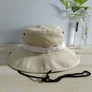หมวกเดินป่า วินเทจ ตกปลา ปีนเขา ปีกกว้าง หมวกbucket หมวกผู้ชาย-ผู้หญิง.