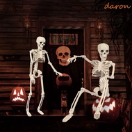 DARON Skeleton Human Model Decoration, Movable Glow in Dark Haunted House Props, Props LED Lights Ha