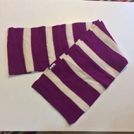 全新正品 Uniqlo 喀什米爾 圍巾  cashmere 羊絨 條紋 羊駝  紫色 學院 保暖 滑雪 限量 羊毛圍巾